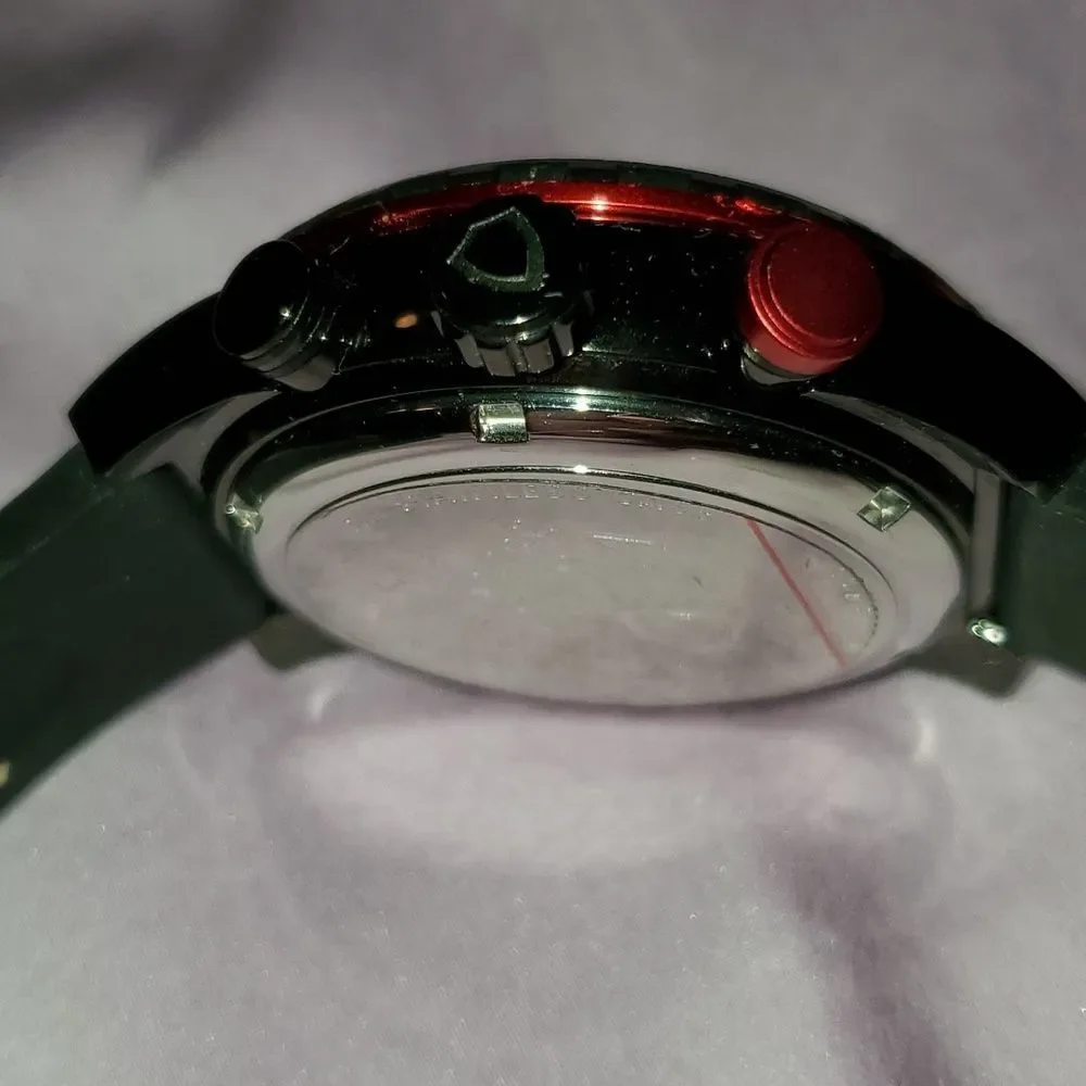 Victory Instruments‎ 8229 Chronograph Black & Red 3 Subdials Men's Large Watch